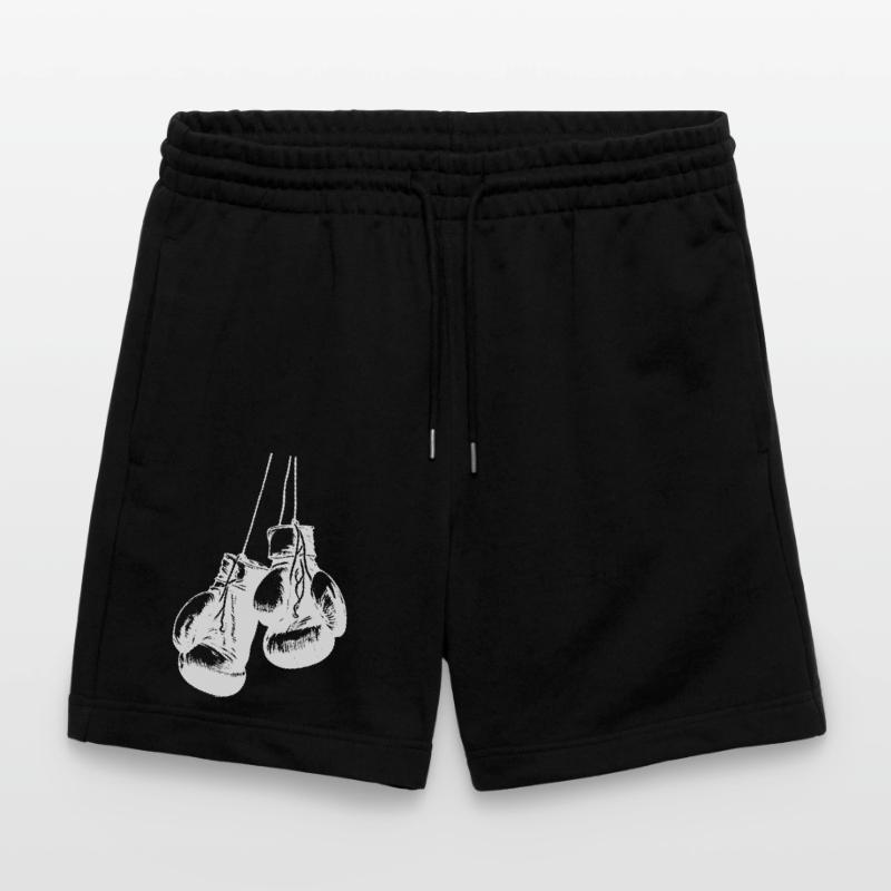 Conception de gants de boxe blancs suspendus. Conception de logo Short de jogging bio TRAINER Stanley/Stella unisexe