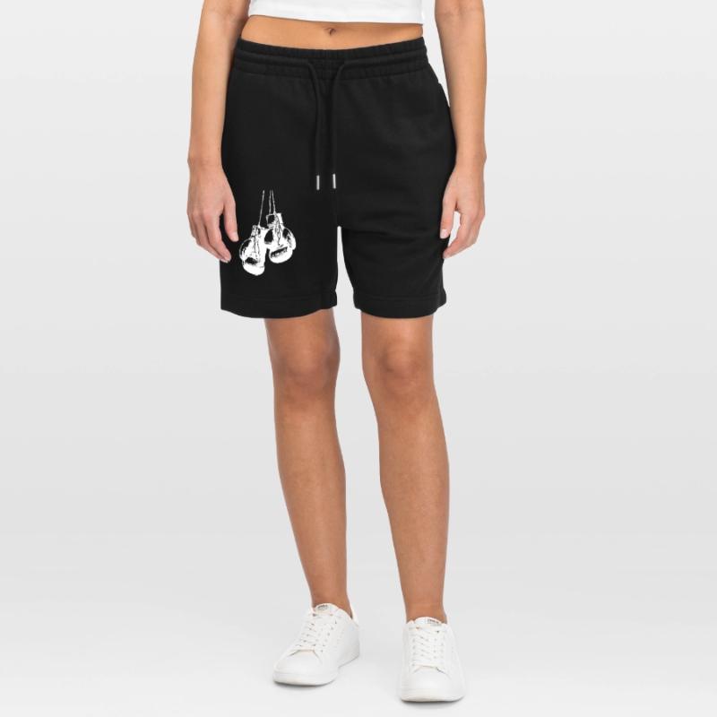 Conception de gants de boxe blancs suspendus. Conception de logo Short de jogging bio TRAINER Stanley/Stella unisexe
