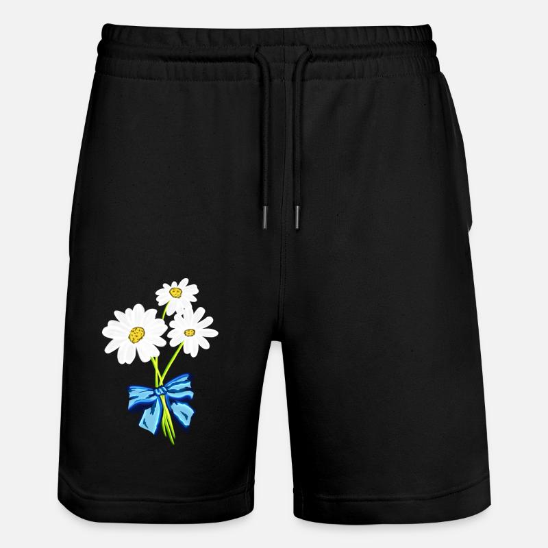 Marguerites - Short de jogging bio TRAINER Stanley/Stella unisexe - noir