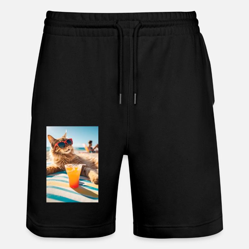 Chats - Pension - Short de jogging bio TRAINER Stanley/Stella unisexe - noir