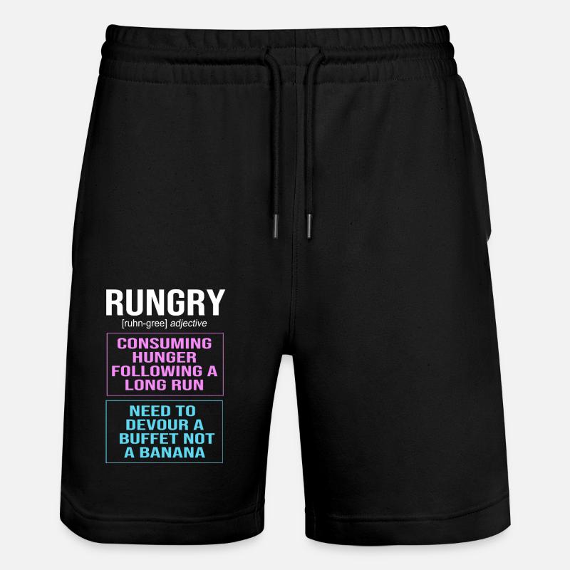 Marathon Marathon Runner - Stanley/Stella Trainer Unisex Organic Jogging Shorts - black