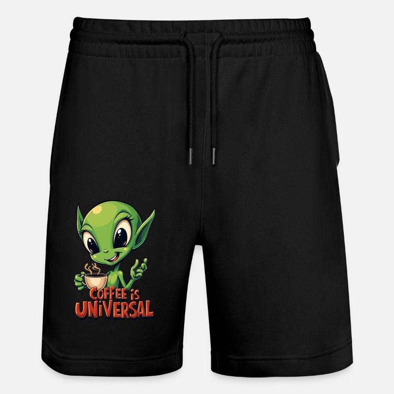 Le café est universel - Short de jogging bio TRAINER Stanley/Stella unisexe - noir