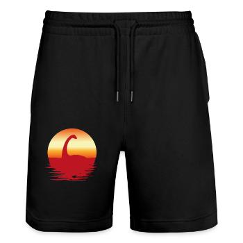 2541614 130199463 Nessie - Stanley/Stella Unisex Bio Joggingshorts Trainer  - Schwarz - Vorne - Nik (191cm) & Marisol (170cm)