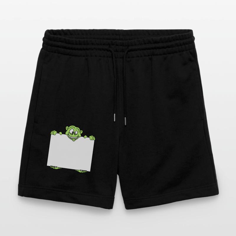 shield monster hold text box write blank fl Stanley/Stella Trainer Unisex Organic Jogging Shorts