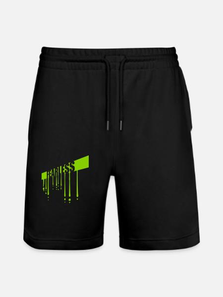 fearless Text Quote Design - Stanley/Stella Trainer Unisex Organic Jogging Shorts - black