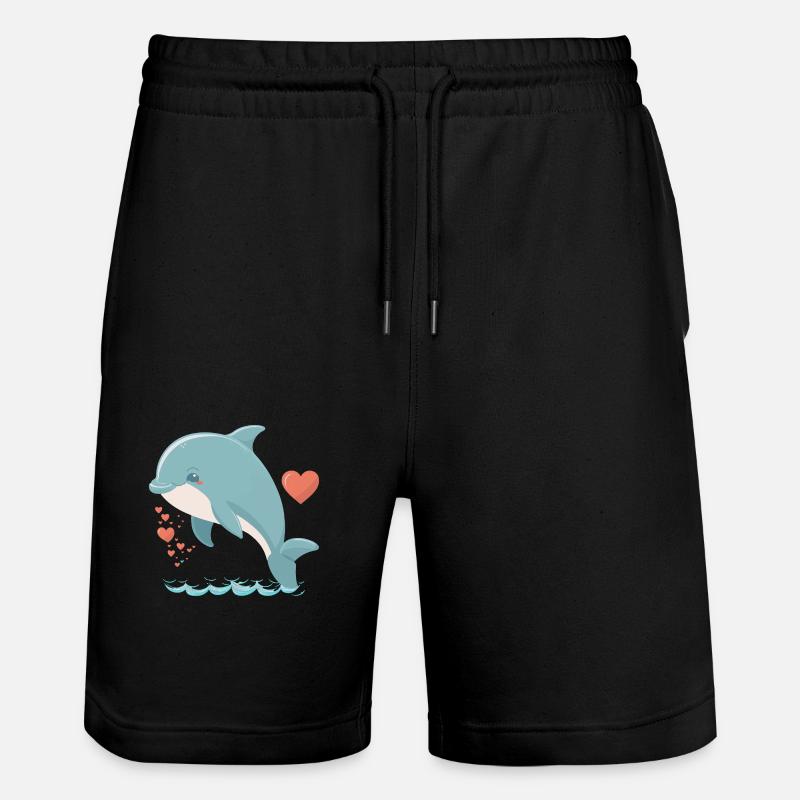 Dauphin mignon - Short de jogging bio TRAINER Stanley/Stella unisexe - noir
