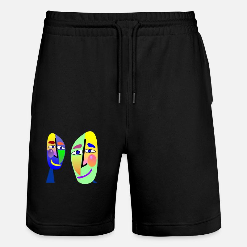 SpreBARCELONNE - Short de jogging bio TRAINER Stanley/Stella unisexe - noir