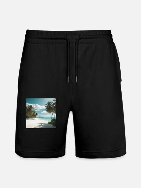 Dream beach - Stanley/Stella Trainer Unisex Organic Jogging Shorts - black