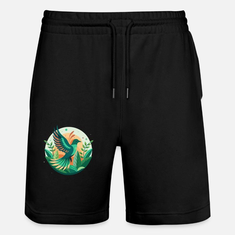 Freier Vogel - Stanley/Stella Unisex Bio Joggingshorts Trainer  - Schwarz