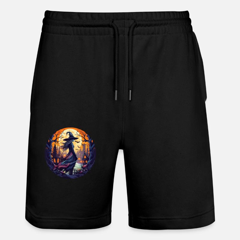 Gruseliges Halloween-partykostüm Hexe - Short de jogging bio TRAINER Stanley/Stella unisexe - noir
