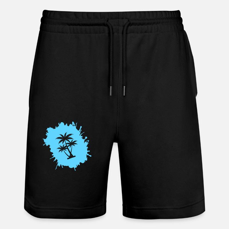 Palm Tree Blobs 2 - Short de jogging bio TRAINER Stanley/Stella unisexe - noir