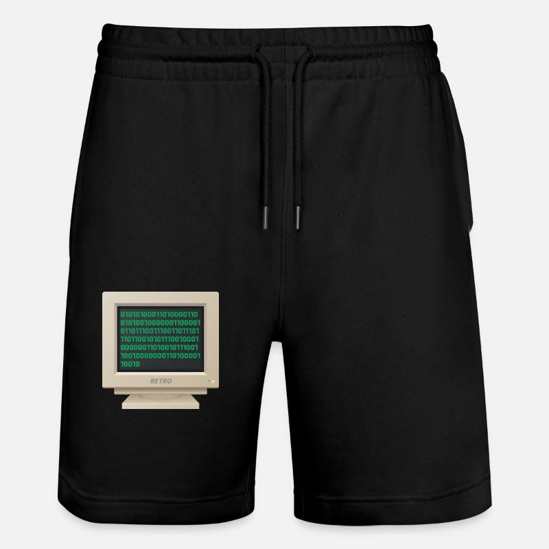 CRT - Binärer Code - Stanley/Stella Unisex Bio Joggingshorts Trainer  - Schwarz