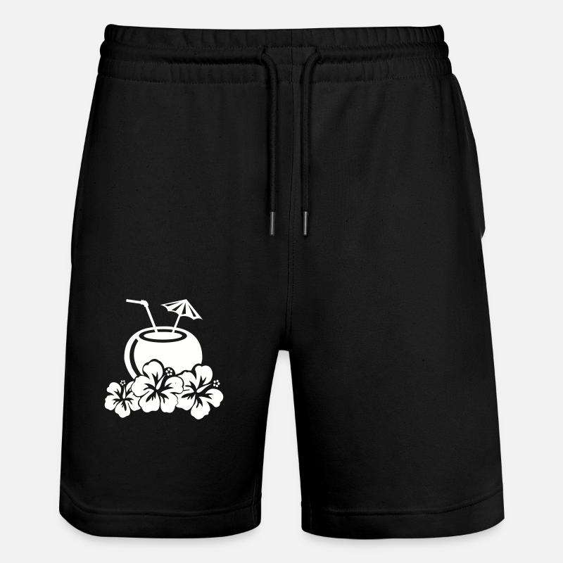 Cocktail Hibiscus - Short de jogging bio TRAINER Stanley/Stella unisexe - noir