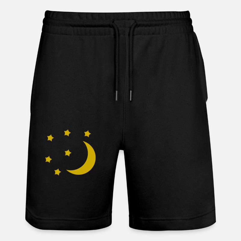 Lune et étoiles - Short de jogging bio TRAINER Stanley/Stella unisexe - noir