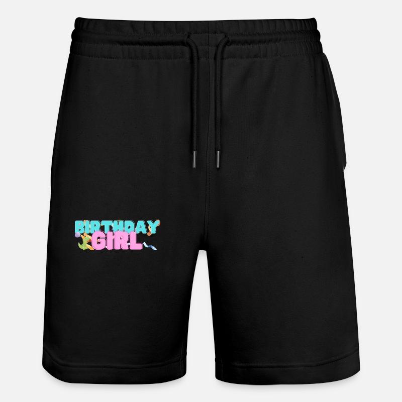 Dinosaure Anniversaire Garçon - Short de jogging bio TRAINER Stanley/Stella unisexe - noir