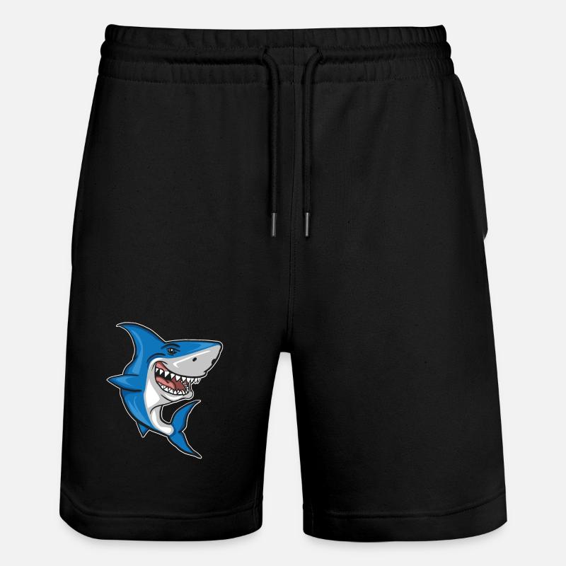 Requin - Poisson - Short de jogging bio TRAINER Stanley/Stella unisexe - noir