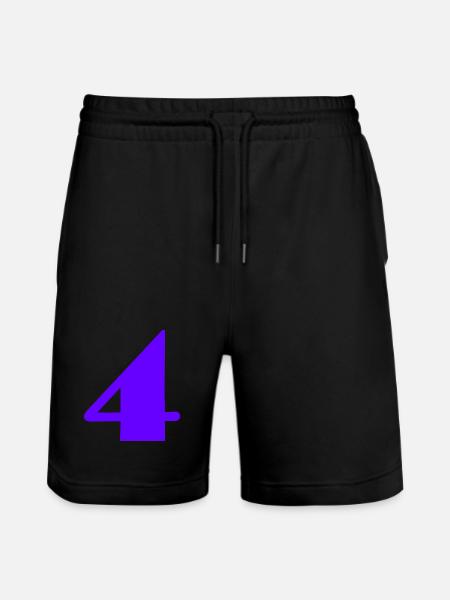 4 ANS,4e ANNIVERSAIRE,ANNIVERSAIRE 4 ANS - Short de jogging bio TRAINER Stanley/Stella unisexe - noir