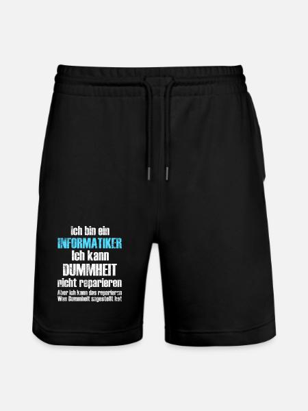 Informatiker Informatik - Stanley/Stella Unisex Bio Joggingshorts Trainer  - Schwarz