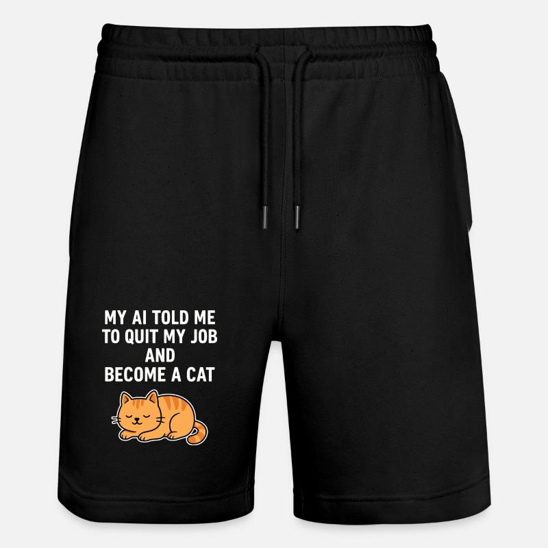 IA : La vie du chat - Short de jogging bio TRAINER Stanley/Stella unisexe - noir