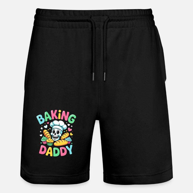 Cuisson Papa Crâne de cuisine - Short de jogging bio TRAINER Stanley/Stella unisexe - noir