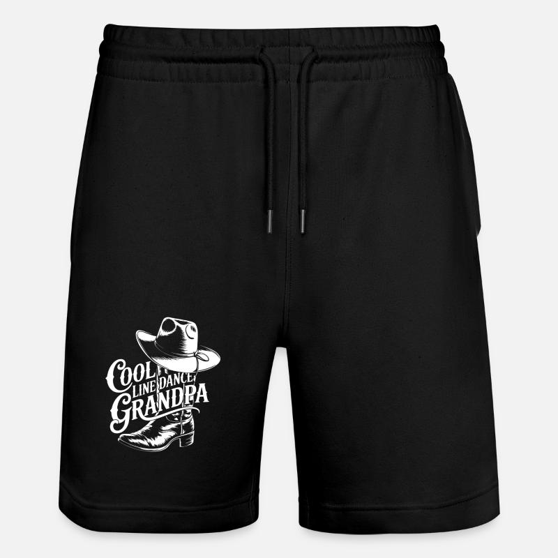 Grand-père de danse en ligne cool - Short de jogging bio TRAINER Stanley/Stella unisexe - noir