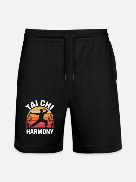 Tai Chi Harmony – Sunset & Balance - Stanley/Stella Trainer Unisex Organic Jogging Shorts - black
