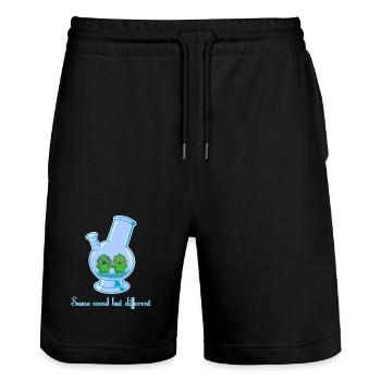 Same weed but different - Stanley/Stella Unisex Bio Joggingshorts Trainer  - Schwarz - Vorne - Nik (191cm) & Marisol (170cm)