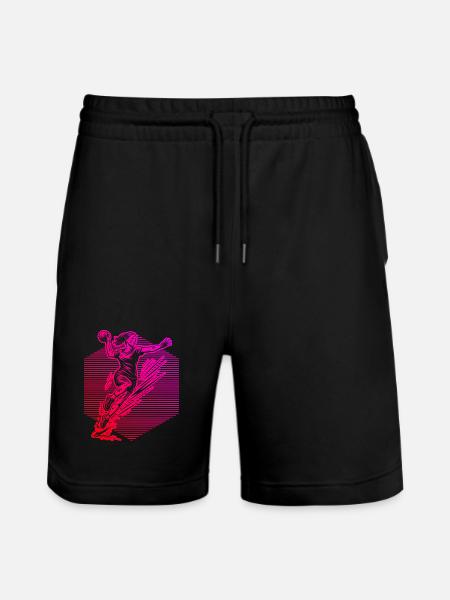Klare Handball Botschaft fuer Frauen - Stanley/Stella Unisex Bio Joggingshorts Trainer  - Schwarz