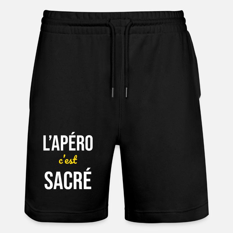 L'Apéro c'est Sacré - Short de jogging bio TRAINER Stanley/Stella unisexe - noir
