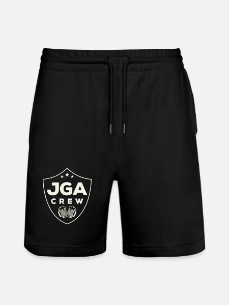 jga_crew_wappen- - Short de jogging bio TRAINER Stanley/Stella unisexe - noir