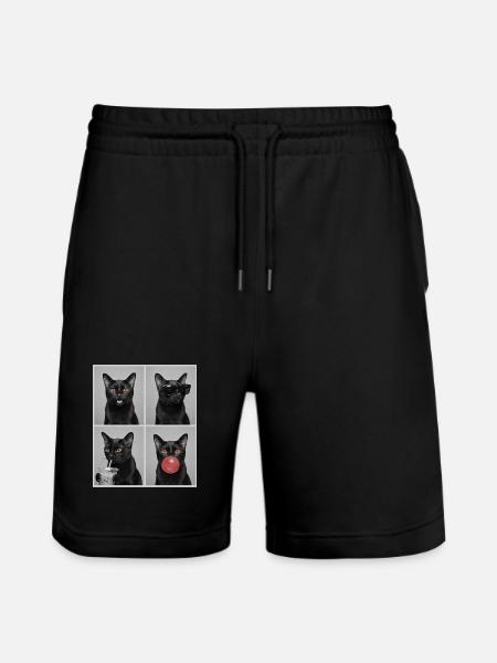 Cats Bombay Cat - Stanley/Stella Trainer Unisex Organic Jogging Shorts - black
