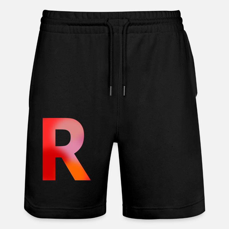 LETTRE R - Short de jogging bio TRAINER Stanley/Stella unisexe - noir