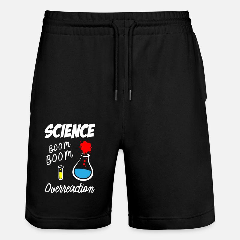 Science Overreaction - Stanley/Stella Unisex Bio Joggingshorts Trainer  - Schwarz