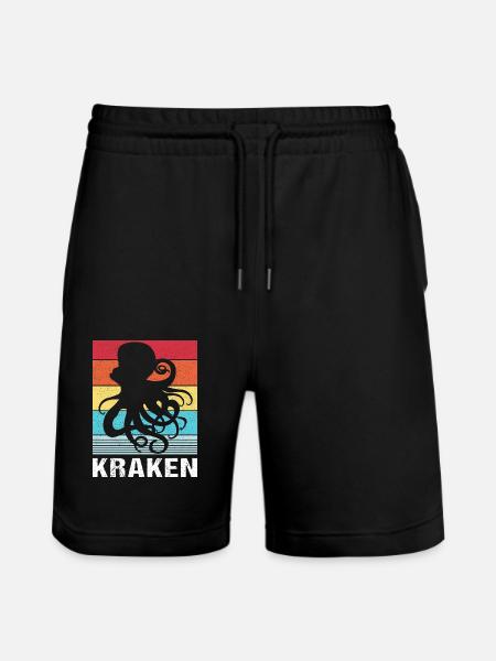 Octopus Octopus Octopus Octopus Octopus - Stanley/Stella Trainer Unisex Organic Jogging Shorts - black