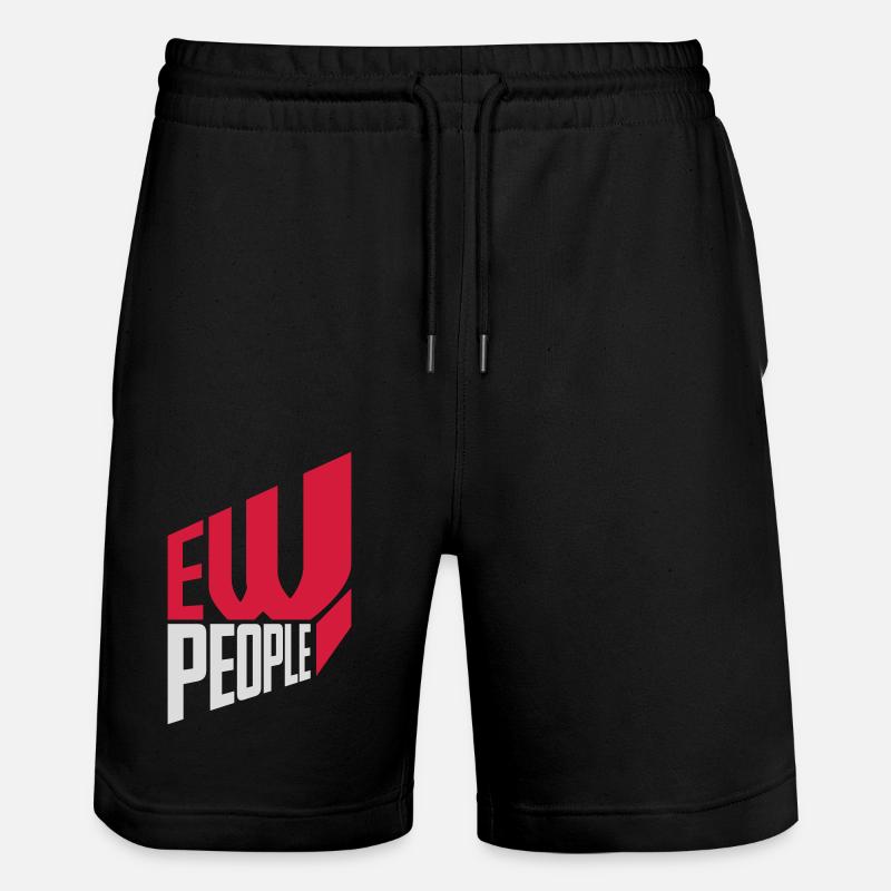 ew people citation drôle - Short de jogging bio TRAINER Stanley/Stella unisexe - noir