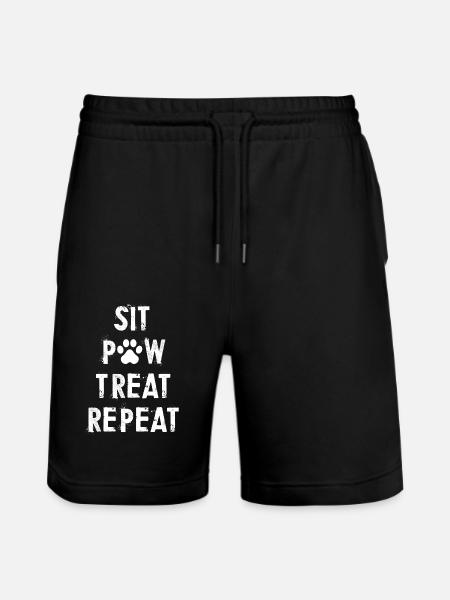 Hund Dog - Stanley/Stella Unisex Bio Joggingshorts Trainer - Schwarz