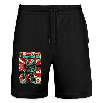 Wassersport - Stanley/Stella Unisex Bio Joggingshorts Trainer  - Schwarz - Vorne - Nik (191cm) & Marisol (170cm)