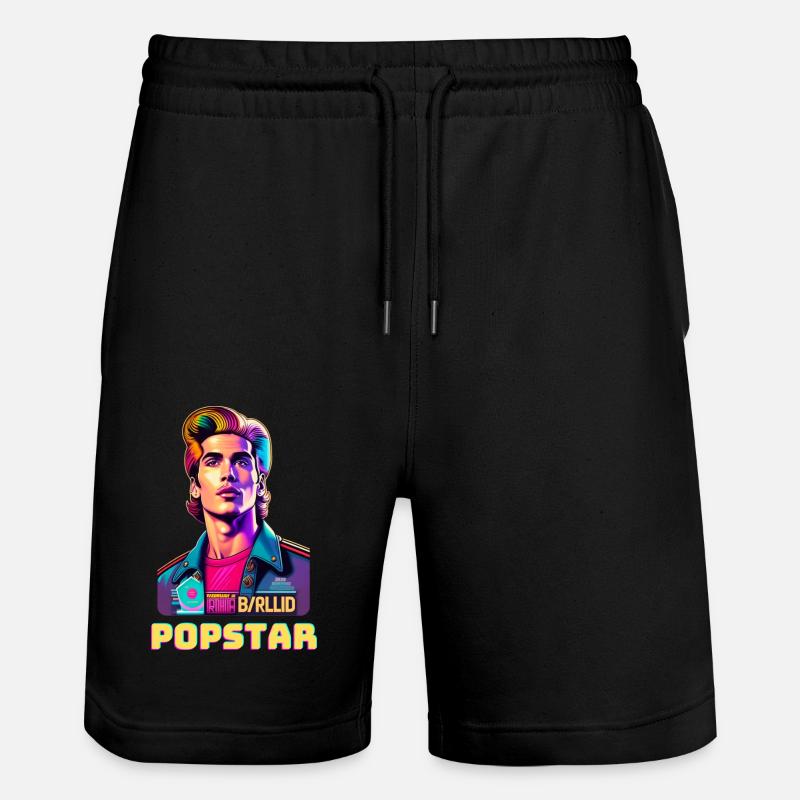 Popstar rétro - Short de jogging bio TRAINER Stanley/Stella unisexe - noir
