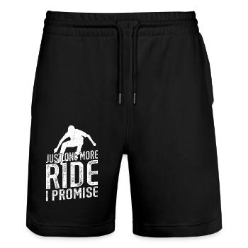 Juste un tour de plus, je promets Skateboard Skate Skat - Short de jogging bio TRAINER Stanley/Stella unisexe - noir - Devant - Nik (191cm) & Marisol (170cm)
