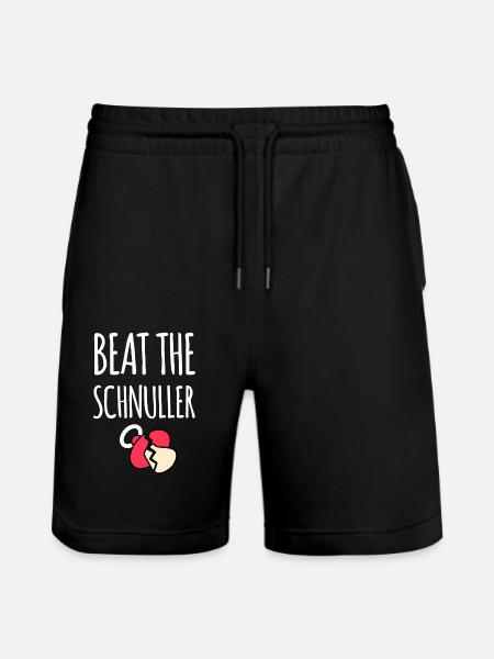 Say no to the pacifier - Stanley/Stella Trainer Unisex Organic Jogging Shorts - black