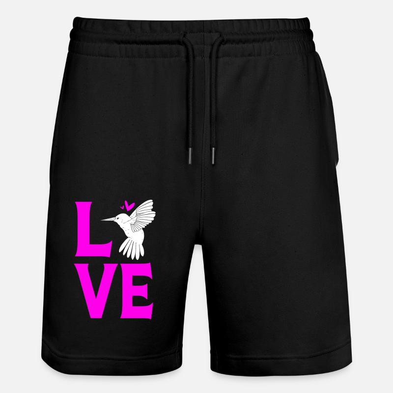 Kolibri - Stanley/Stella Unisex Bio Joggingshorts Trainer  - Schwarz