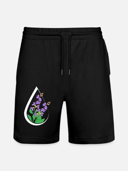 Essential oil - Stanley/Stella Trainer Unisex Organic Jogging Shorts - black