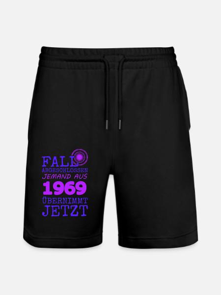 1969 1969 - Stanley/Stella Unisex Bio Joggingshorts Trainer  - Schwarz