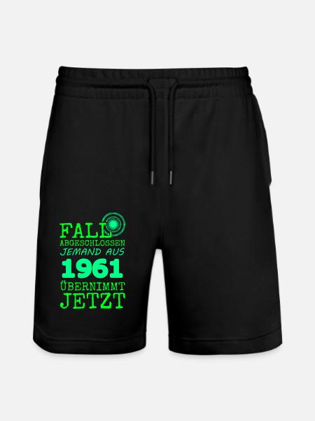 1961 - Stanley/Stella Trainer Unisex Organic Jogging Shorts - black
