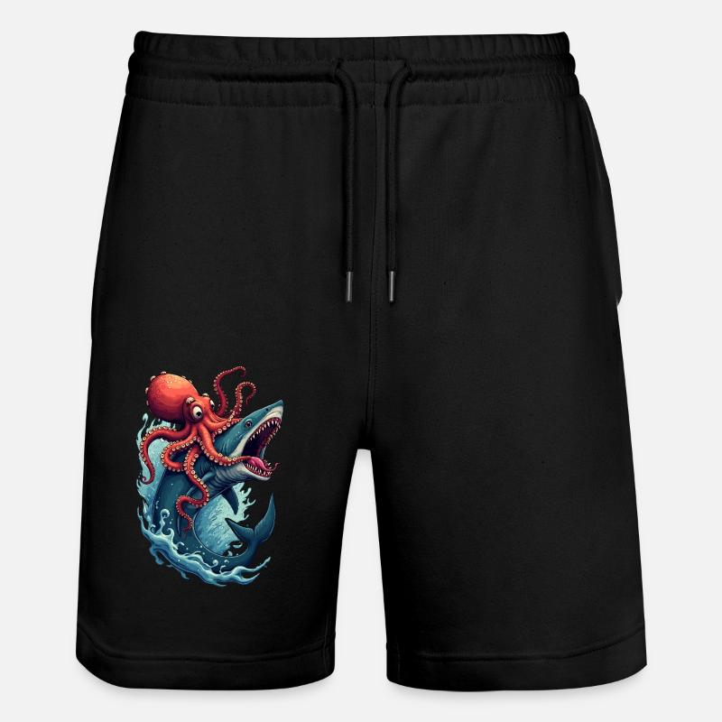 Bataille navale - Short de jogging bio TRAINER Stanley/Stella unisexe - noir