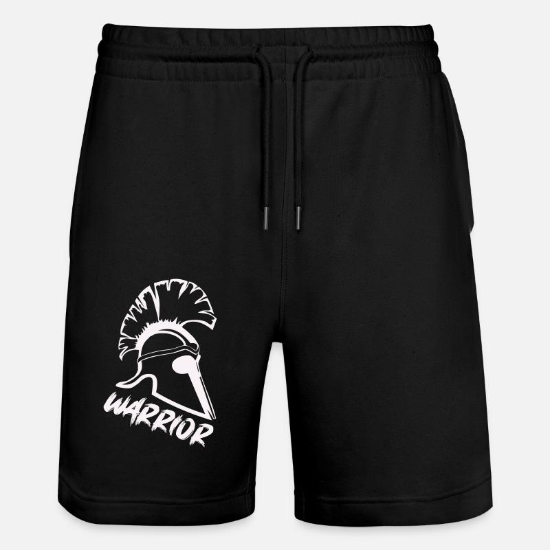 Sparta Helmet Warrior - Stanley/Stella Trainer Unisex Organic Jogging Shorts - black