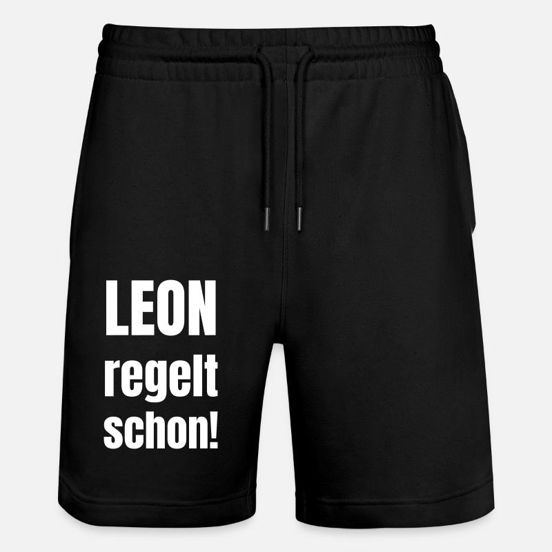 Léon s’en chargera ! - Short de jogging bio TRAINER Stanley/Stella unisexe - noir