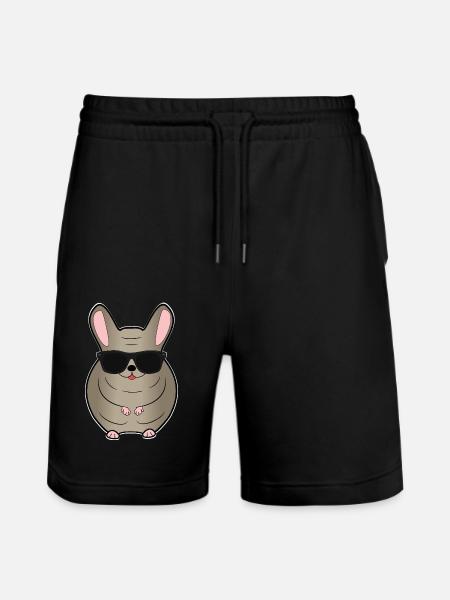 Chinchilla - Stanley/Stella Unisex Bio Joggingshorts Trainer  - Schwarz