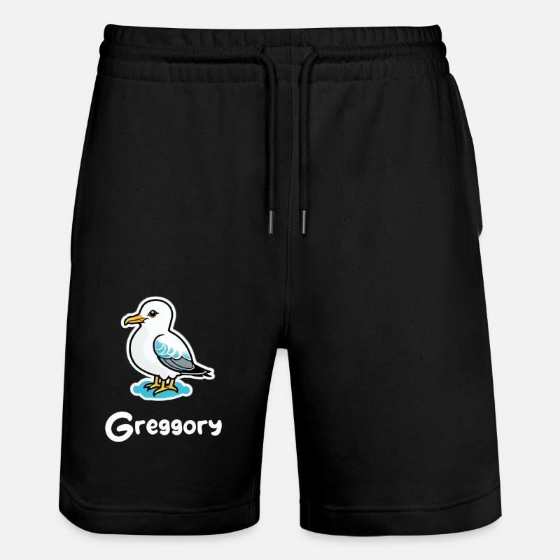 Greggory Merch - Stanley/Stella Trainer Unisex Organic Jogging Shorts - black
