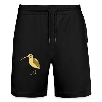Snipe bird animal cute funny design - Stanley/Stella Trainer Unisex Organic Jogging Shorts - black - Front - Nik (191cm) & Marisol (170cm)